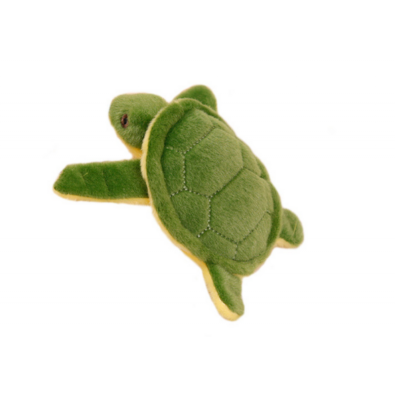 Turtle Plush maskott võtmehoidja Squeaker Roheline 15 cm
