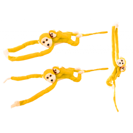 Pehme ahv pojaga, kollane 90 cm