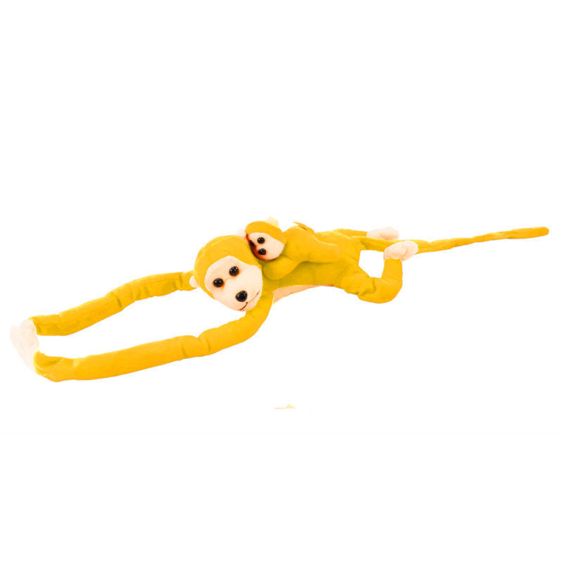 Pehme ahv pojaga, kollane 90 cm