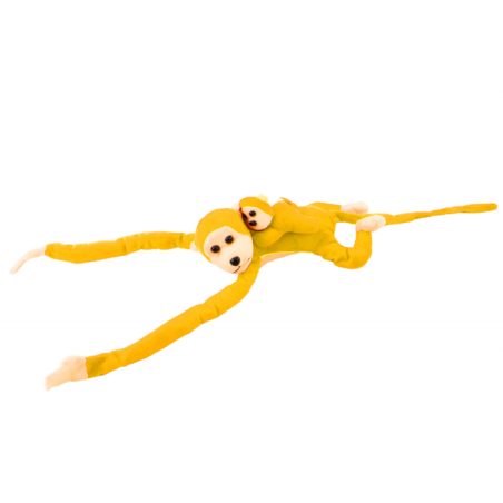 Pehme ahv pojaga, kollane 90 cm