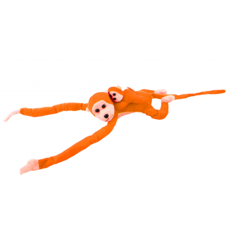 Plush Monkey Beebi maskotiga, Oranž heliga 70 cm