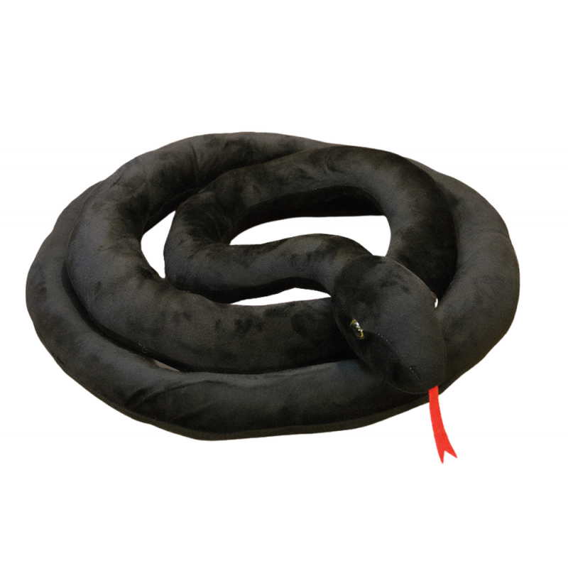 Plush Black Snake maskott 110 cm