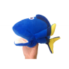 Plush Blue Fish Mascot Puppet 25 cm