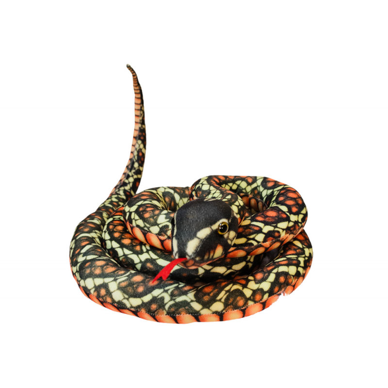 Plush Brown Snake maskott 110 cm