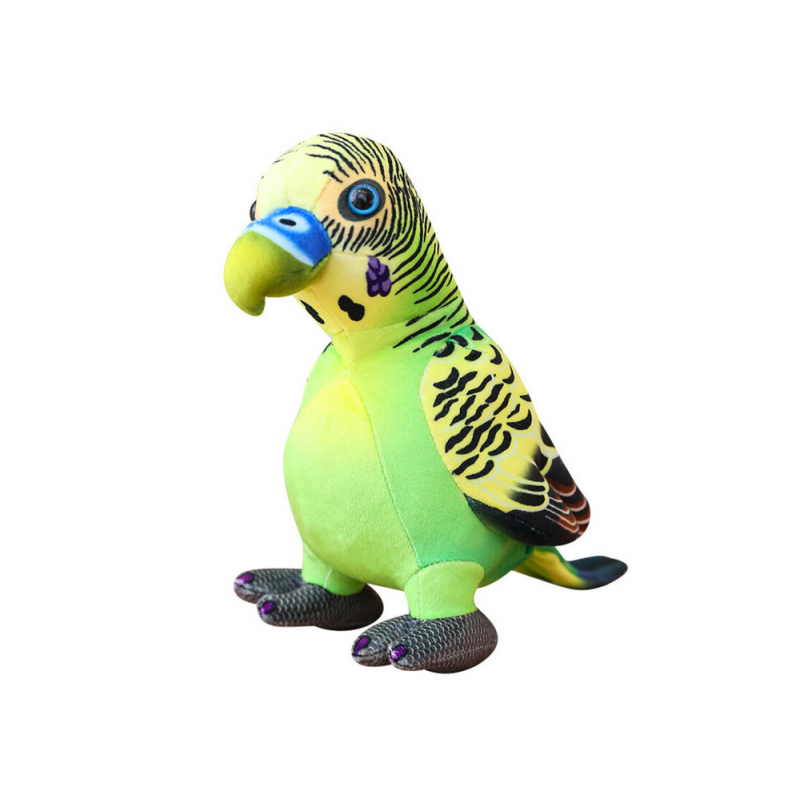 Plush Green Parrot maskott 20 cm