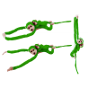 Plush Monkey koos Baby Mascot Green 70 cm
