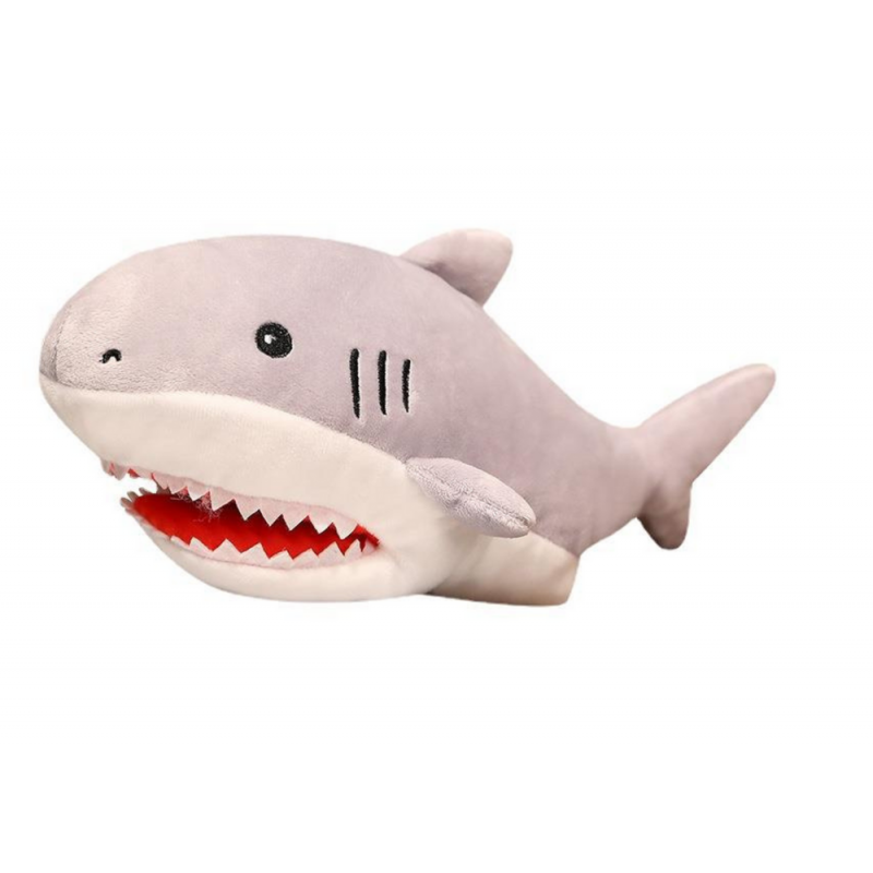 Plush Shark Puppet maskott 30 cm