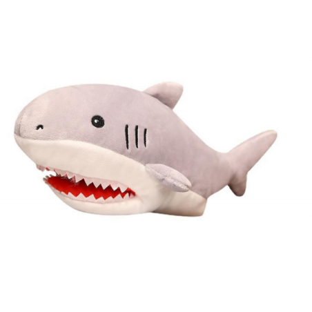 Plush Shark Puppet maskott 30 cm