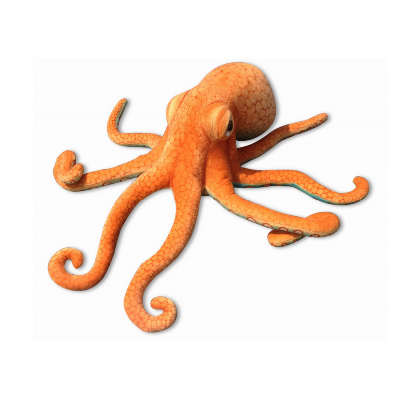 Plush Octopus Plushie Mascot Orange 55cm
