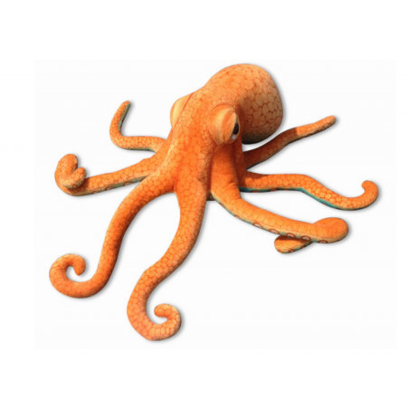 Plush Octopus Plushie Mascot Orange 55cm