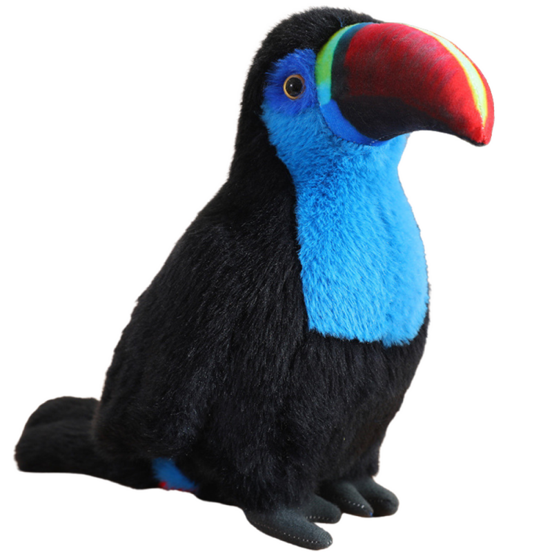 Plush Toucan Bird Palus mänguasi maskott Kaisu Sinine 35cm