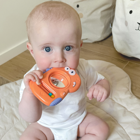 Sensoorne mänguasi närimislelu peegel Dino