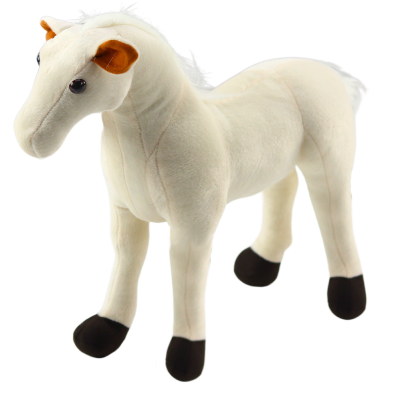 Pehme hobune valge 40cm x 37cm