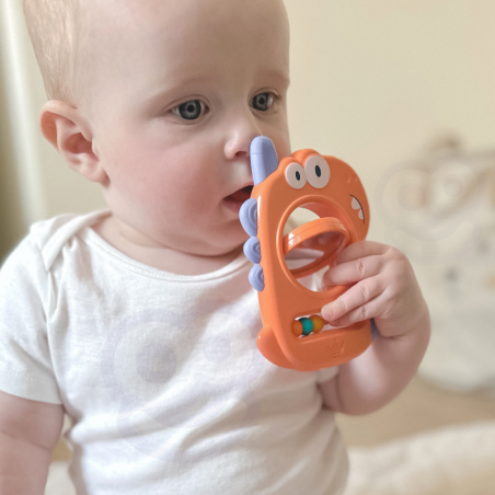 Sensoorne mänguasi närimislelu peegel Dino