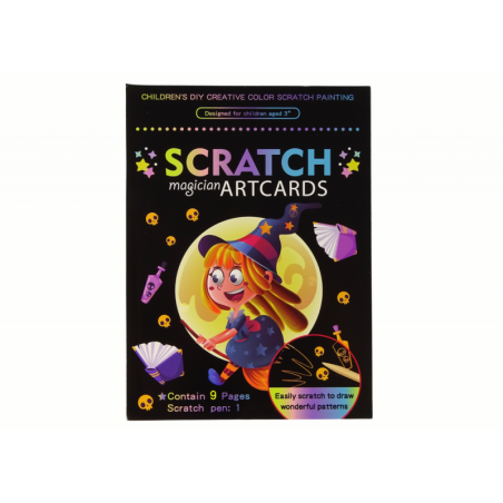 Värviline kriimustusraamat lastele Magic