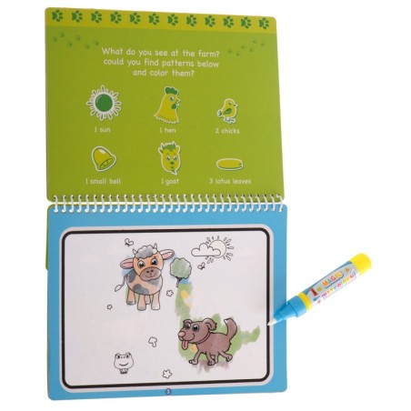 Veepliiatsiga värviraamat Loomad