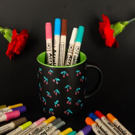 Akrüül markerid,kanga markerid, kivimarkerid, veekindlad markerid, 12 tk.