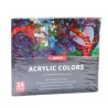 Akrüülkunstivärvide komplekt tuubides, rikkalikult pigmenteeritud 24 tk 12 ml