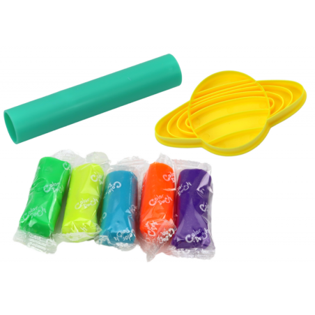 Plastiliini komplekt, 8 planeeti ja 5 värvi plastiliini