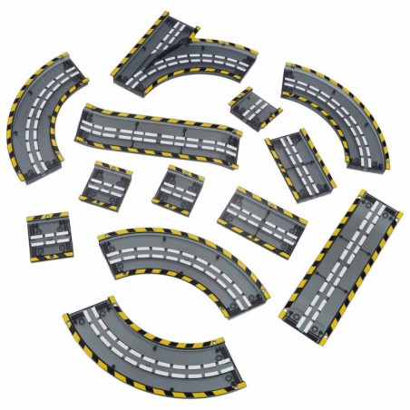 Magnetiline autode võidusõidurada 1 helendav sõiduk 153 elementi