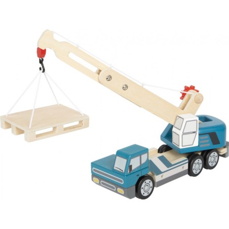 Puidust kraanaauto kaubaalusega