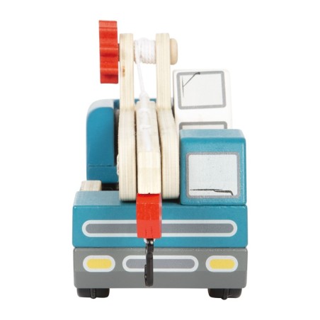 Puidust kraanaauto kaubaalusega