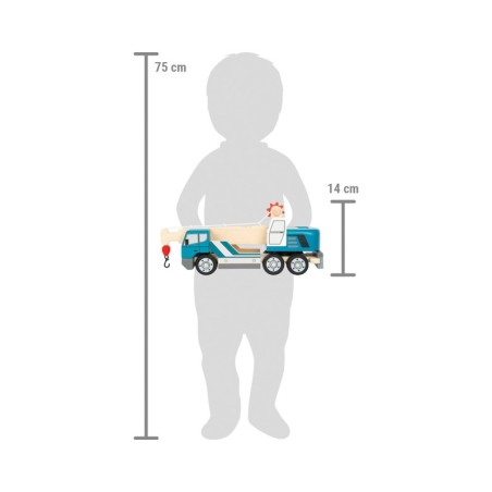 Puidust kraanaauto kaubaalusega