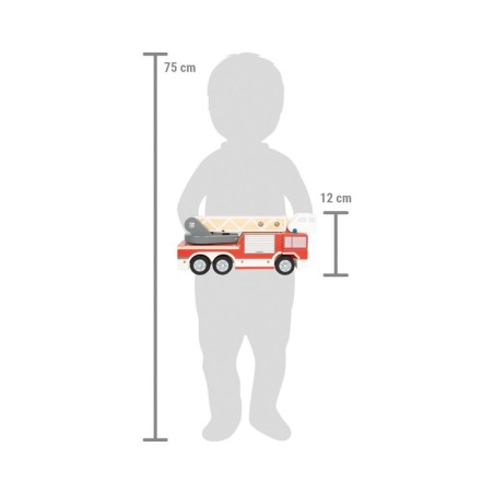 Puidust tuletõrjeauto, pöörlev redel
