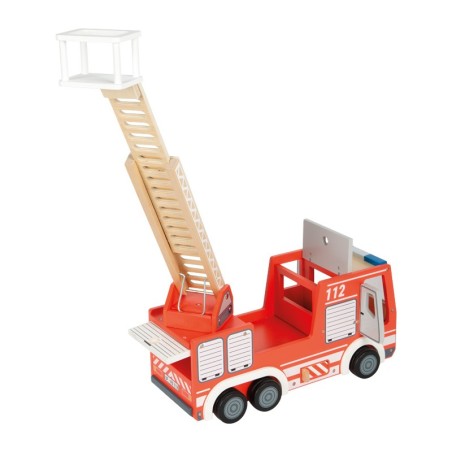 Puidust tuletõrjeauto lisadega