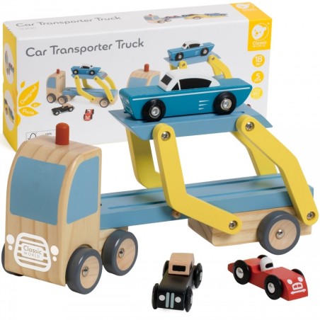 Puidust auto treiler ja autod