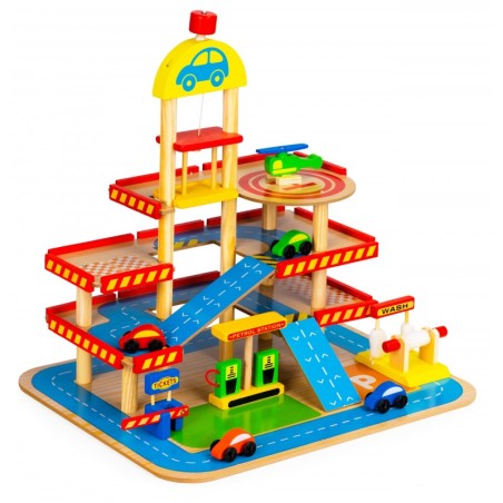 Suur puidust garaaž liftiga + autod