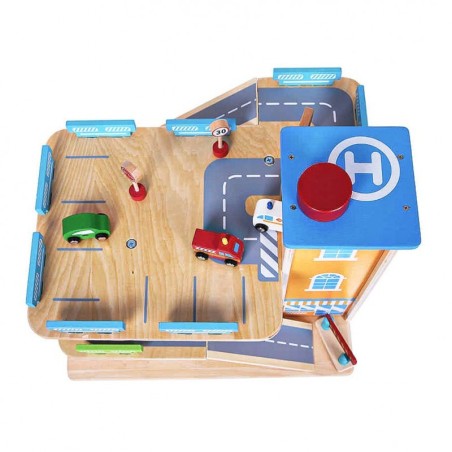 Puidust garaaž rada liftiga + autod