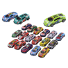 Mänguautode komplekt, vedrud, sportautod 1:64, 20 tk.