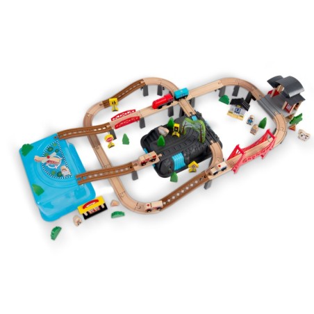 Puidust rongirada linn 100 tk