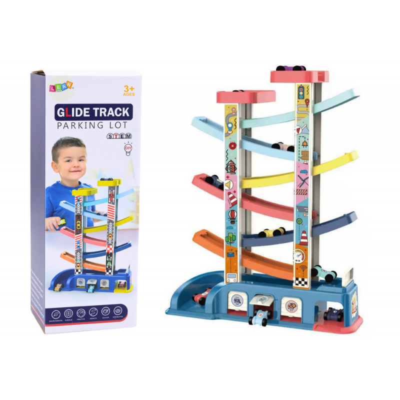 Slaidirada värviliste autode jaoks 6 autot