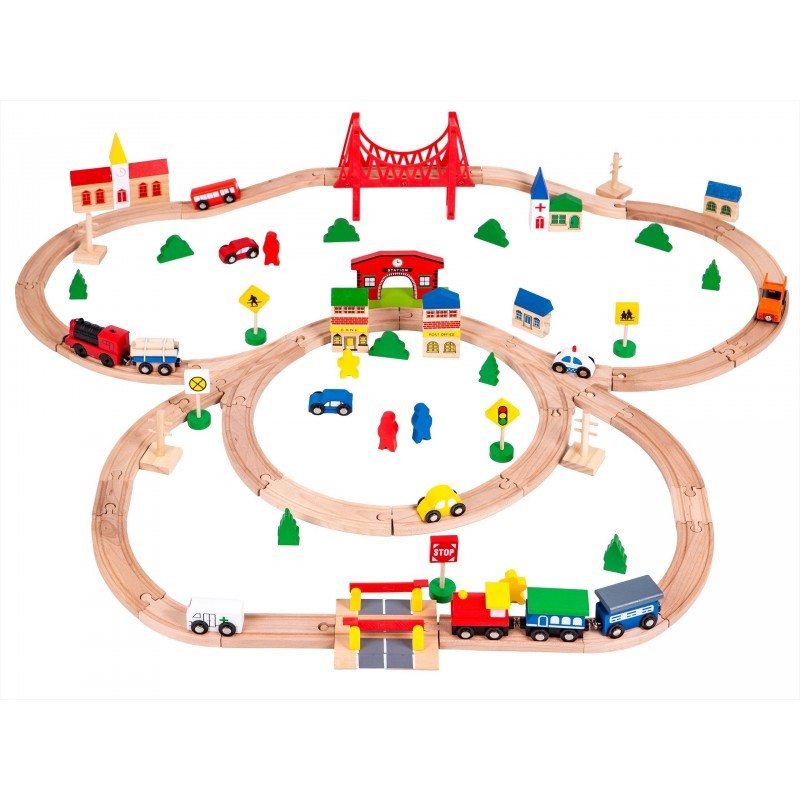 Puidust raudtee 90 elementi