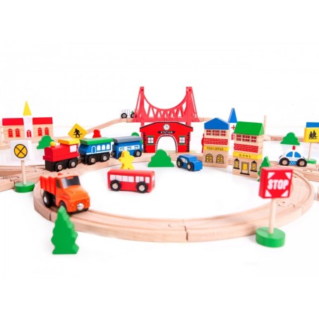 Puidust raudtee 90 elementi