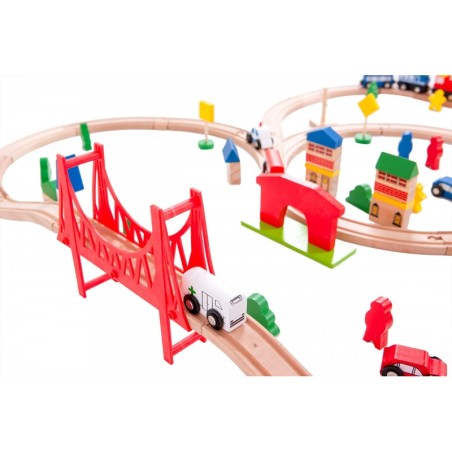 Puidust raudtee 90 elementi