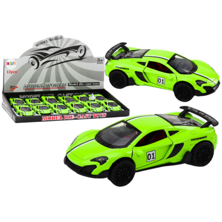 Auto Sportauto 1:32 Hõõrdeajam Metall Roheline