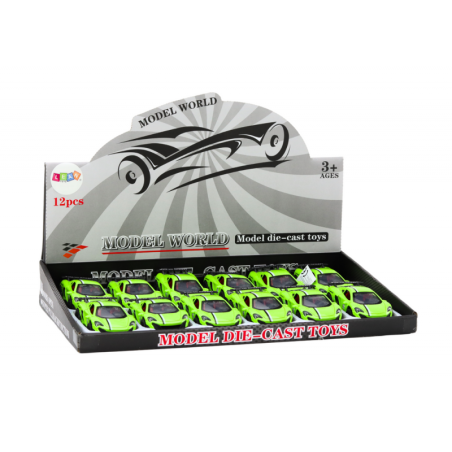 Auto Sportauto 1:32 Hõõrdeajam Metall Roheline