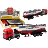 Haagisega veoauto TIR tanker 1:24 auto veoauto punane heli