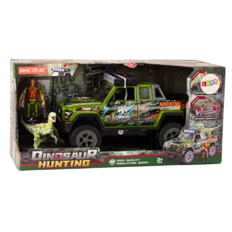 Maastikuauto dinosauruste jaht, tuled, helid