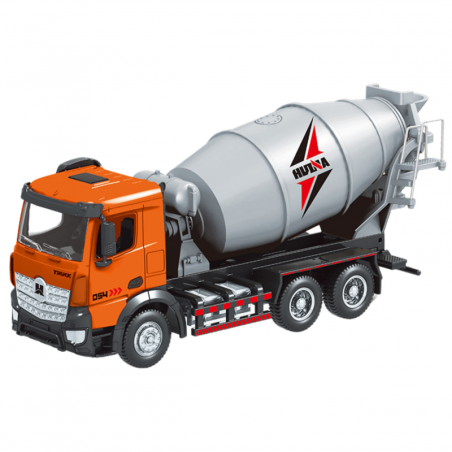 Betoonisegisti ehitussõiduk metallist Huina oranž 1:50