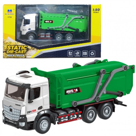 Prügiauto Metall Huina Green 1:50