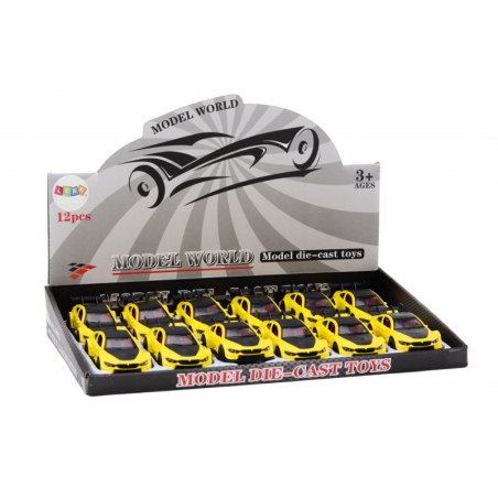 Mänguauto Sportauto 1:32 Hõõrdeajam metallkollane