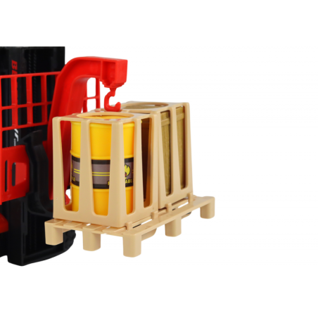 Red Forklift 1:16 Moving Forks Sounds Lights