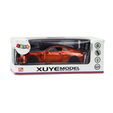 Sportauto metallist hõõrdajam Avatavad elemendid 1:24 Oranž