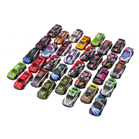 Komplekt autosid, jõuautod, värviline, 32 tk