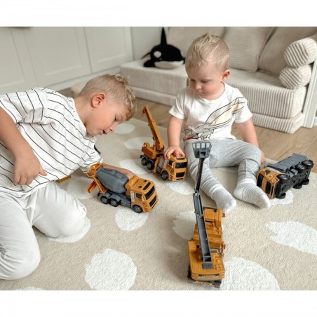 Suur ehitussõidukite komplekt kuus ühes