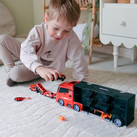 Veoauto Transporter 3in1 Red 11 osa